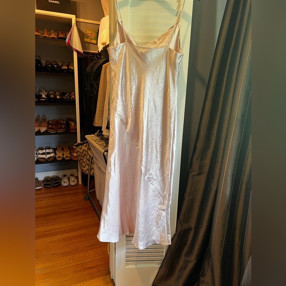 Aritzia Babaton Model Satin Pink Satin Slip Dress - Picture 10 of 14